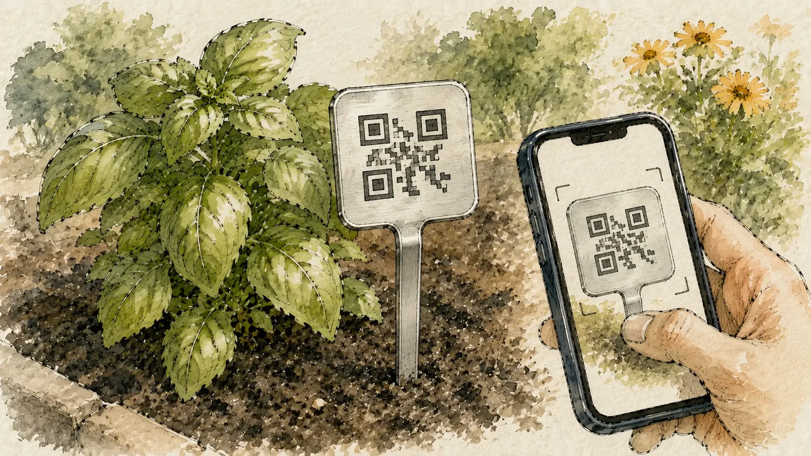 QR Code Garden Markers: Linking a Garden Marker to a Plant Record